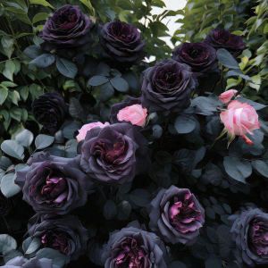 Роза Черная купить по цене от 450р. в интернет-магазине «Посадика» с доставкой почтой в в Яхромае и по всей России – [изображение №1].